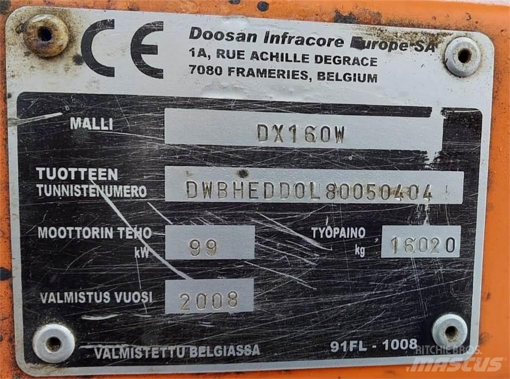 Doosan DX160W Εκσκαφείς με ερπύστριες