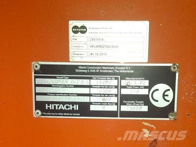 Hitachi ZW 310-6 Φορτωτές με λάστιχα (Τροχοφόροι)