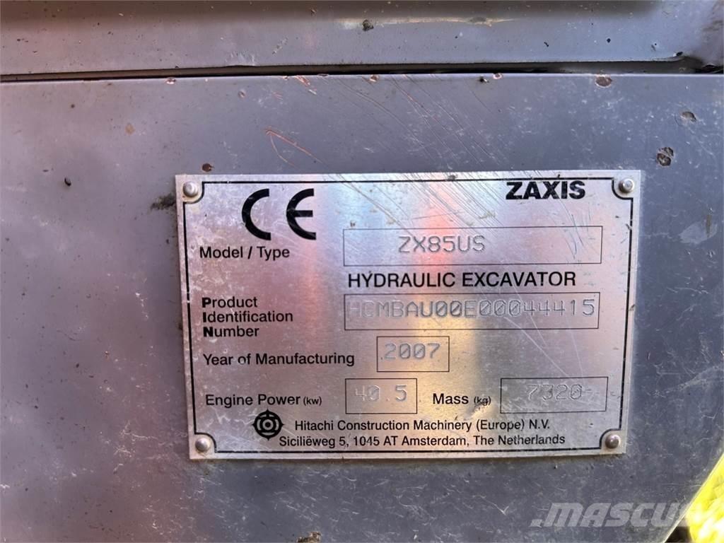 Hitachi ZX85 US Μίνι εκσκαφείς 7t - 12t