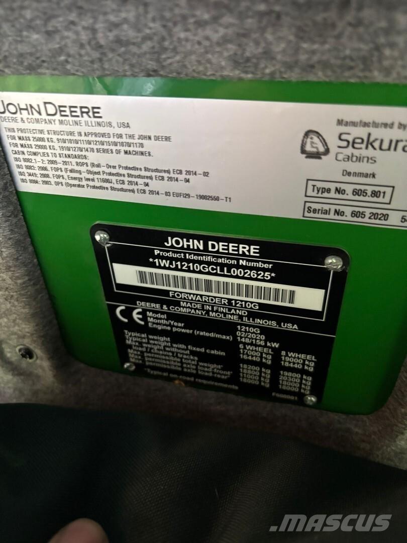 John Deere 1210G Μεταφορείς ξυλείας