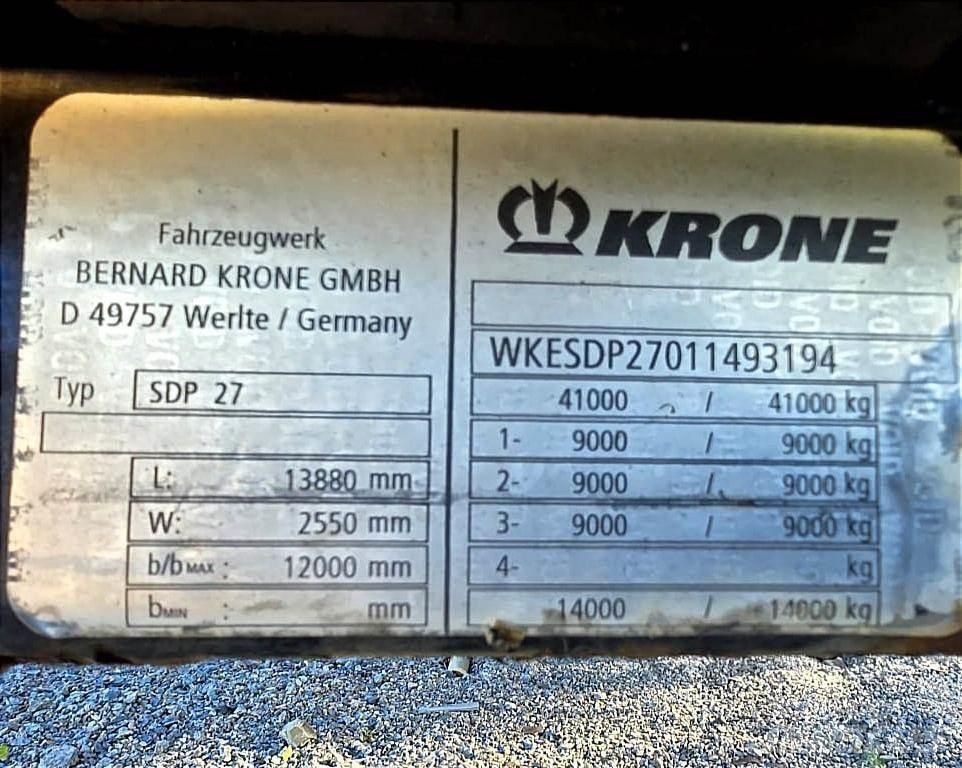 Krone SDP 27 Ημιρυμούλκες Κουρτίνα