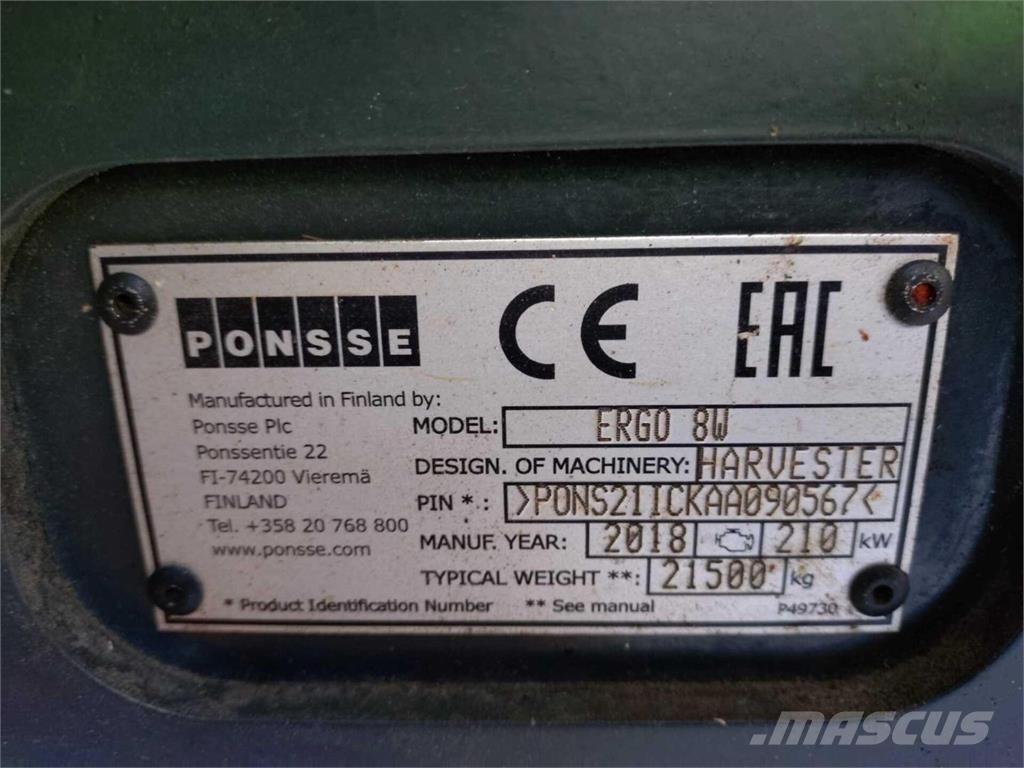 Ponsse Ergo Θεριζοαλωνιστικές μηχανές