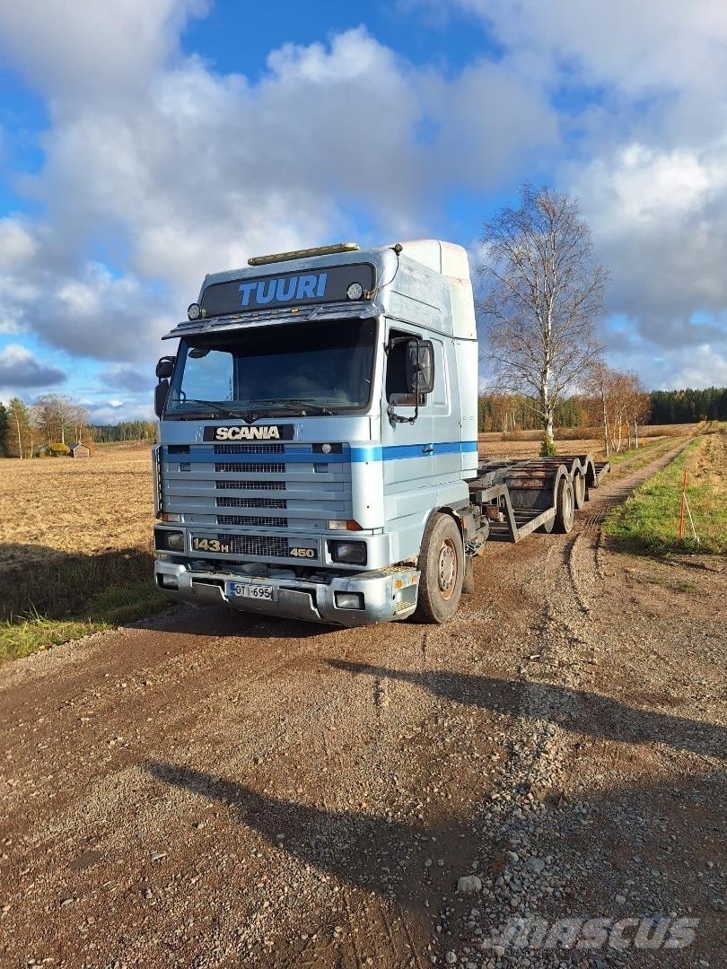 Scania 143H Φορτηγά μεταφοράς δασικών μηχανημάτων