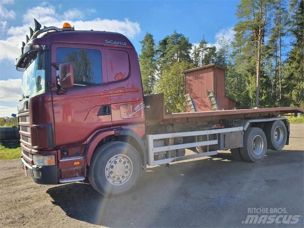 Scania 144G 460 Φορτηγά ανατροπή με γάντζο