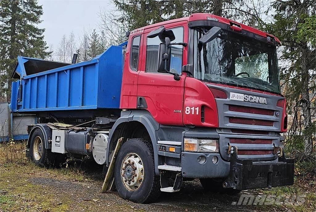 Scania P340 4x4 Φορτηγά ανατροπή με γάντζο