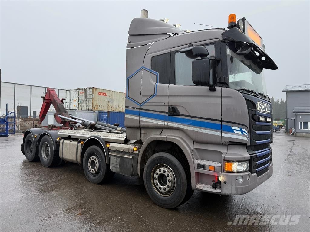 Scania R730 Φορτηγά ανατροπή με γάντζο
