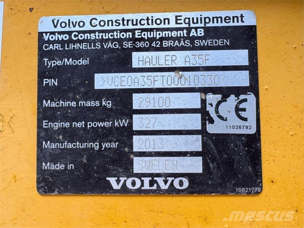 Volvo A 35 F Σπαστό Dump Truck ADT