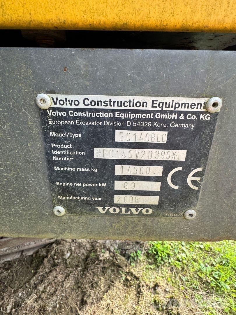 Volvo EC 140 BLC Εκσκαφείς με ερπύστριες