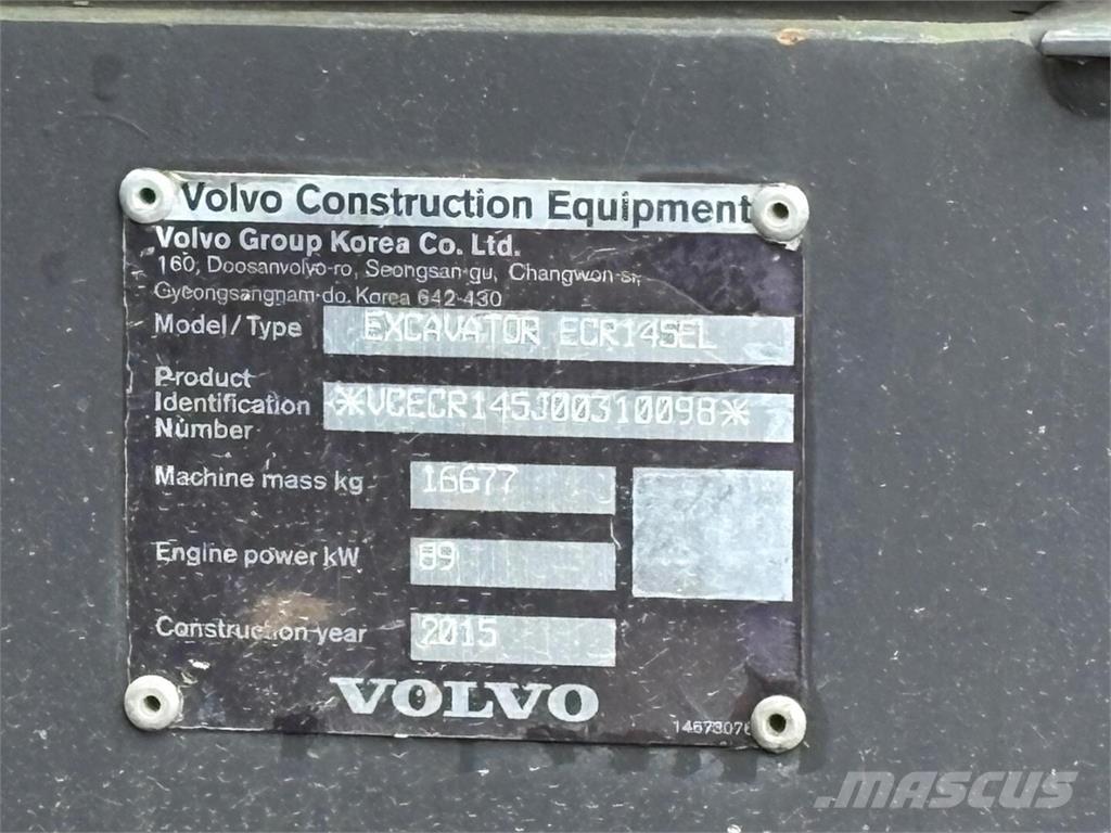 Volvo ECR 145 EL Εκσκαφείς με ερπύστριες
