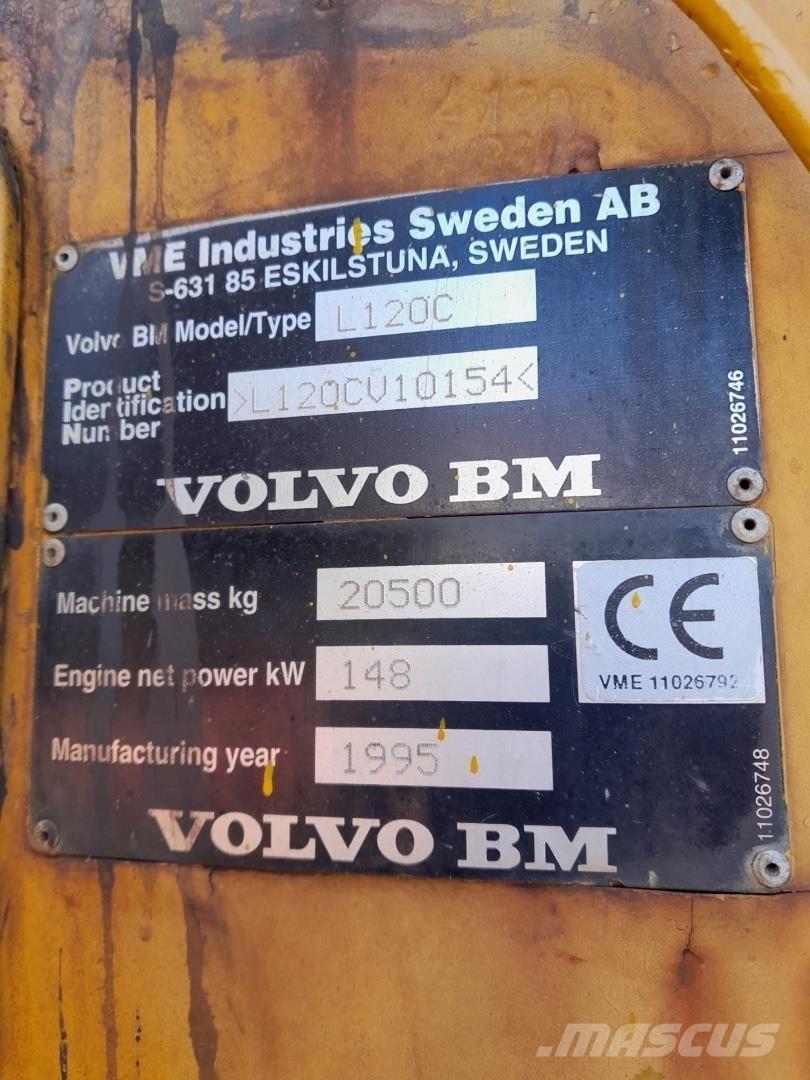 Volvo L120C Φορτωτές με λάστιχα (Τροχοφόροι)