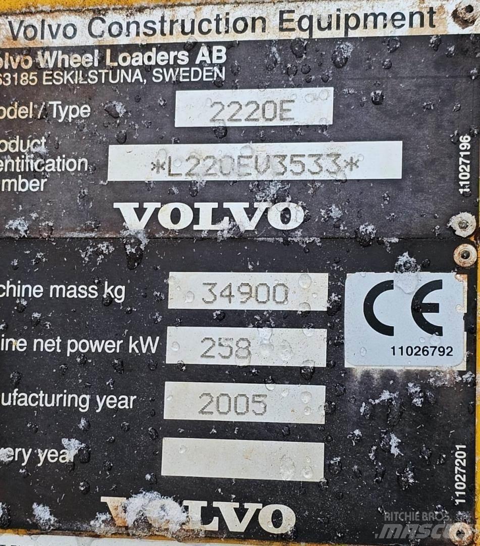 Volvo L220E Φορτωτές με λάστιχα (Τροχοφόροι)