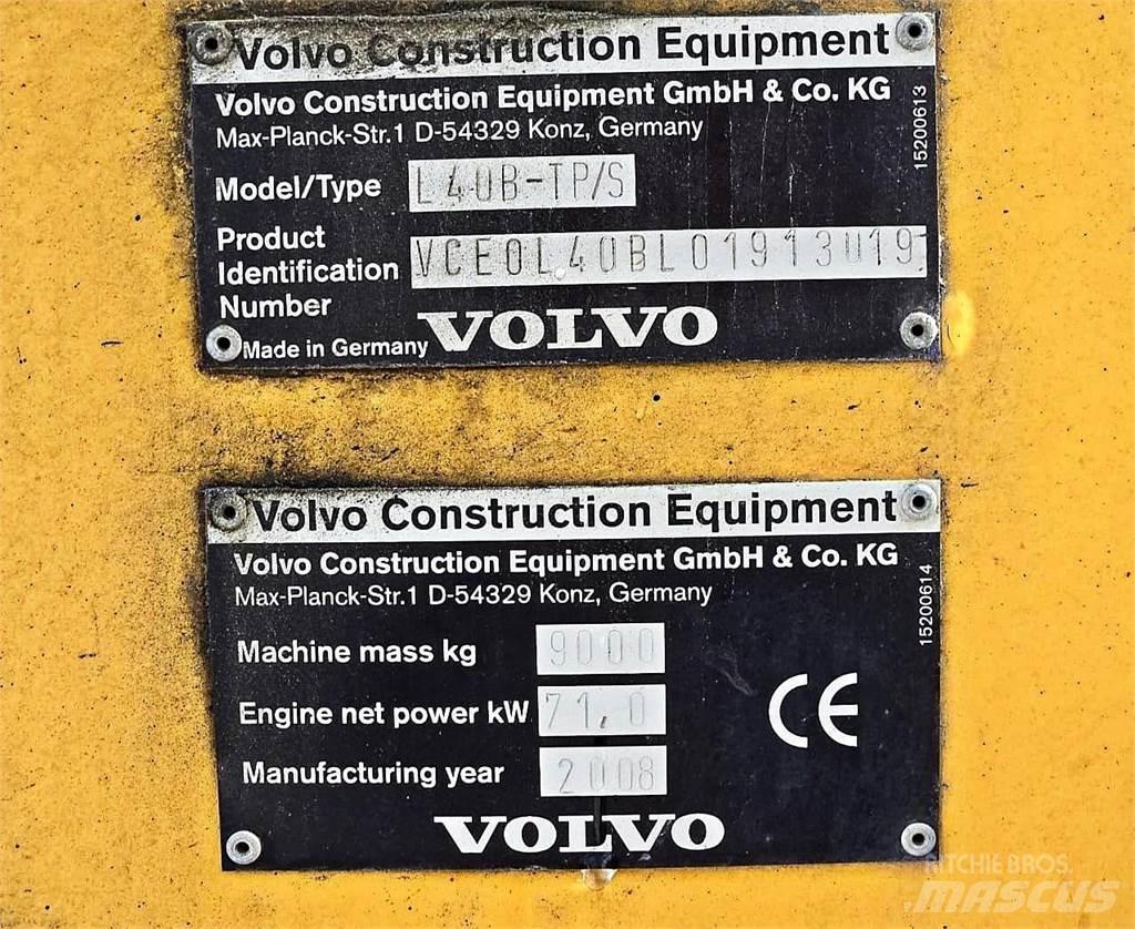 Volvo L40B Φορτωτές με λάστιχα (Τροχοφόροι)