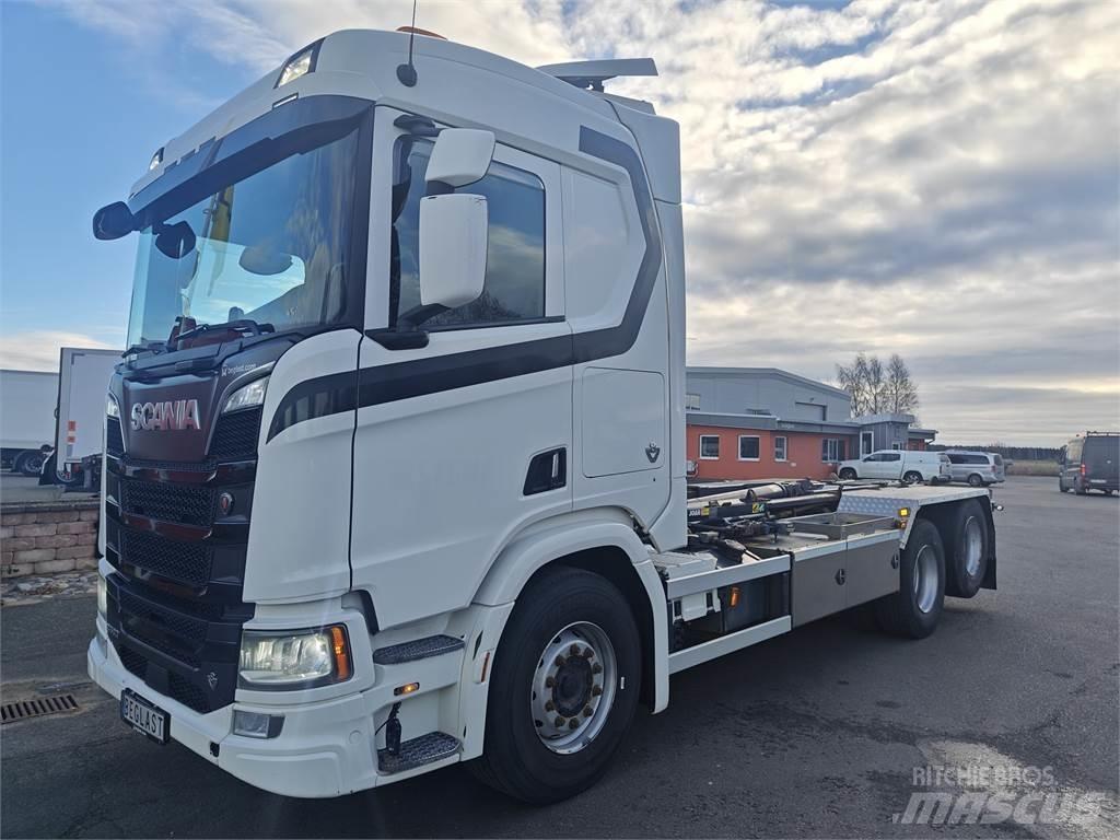 Scania R580 Φορτηγά ανατροπή με γάντζο