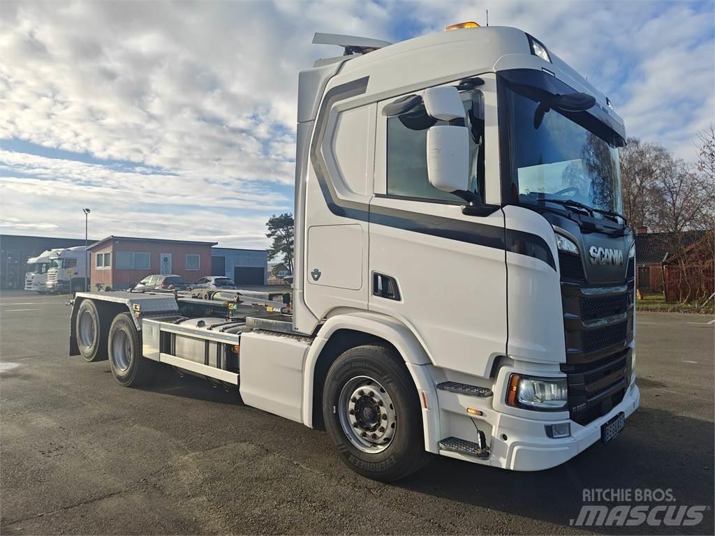 Scania R580 Φορτηγά ανατροπή με γάντζο