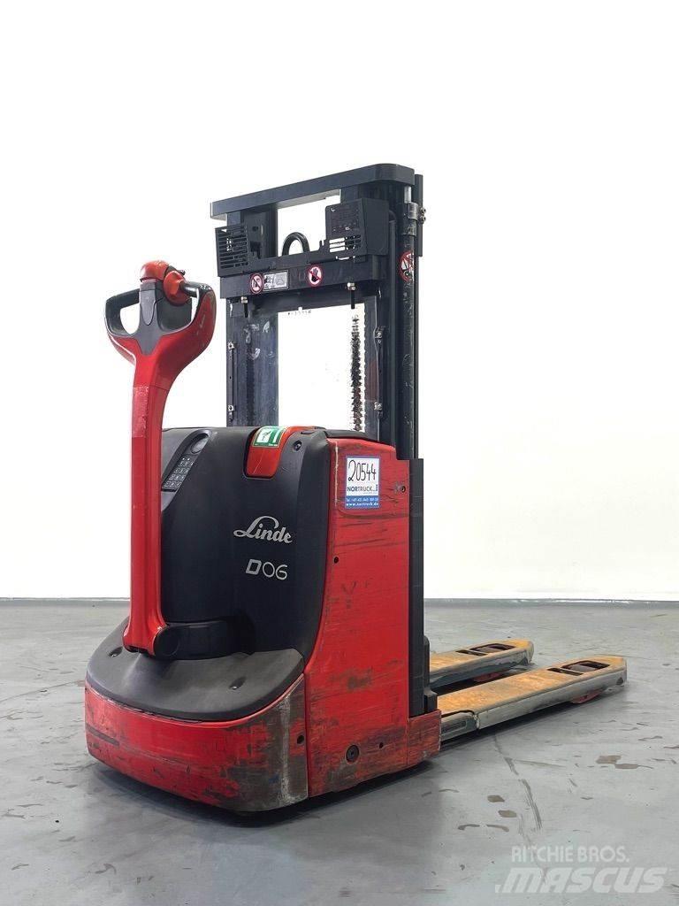 Linde D06-1160 Παλετοφόρα πεζού χειριστή με ιστό