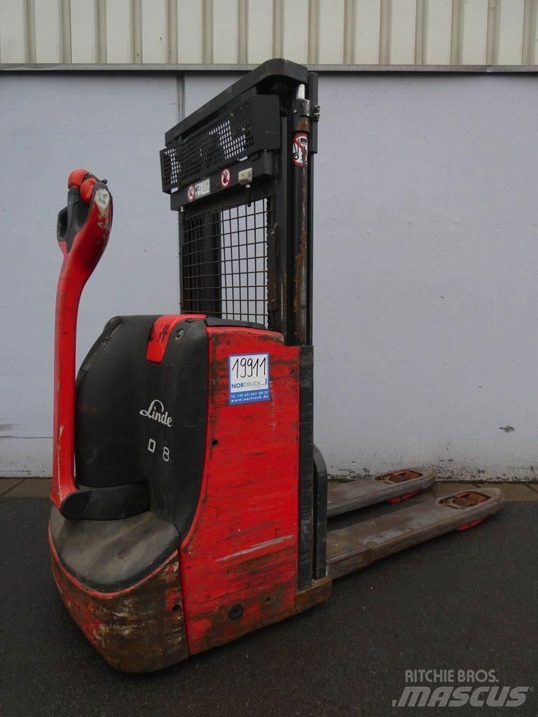 Linde D08-1160 Παλετοφόρα πεζού χειριστή με ιστό