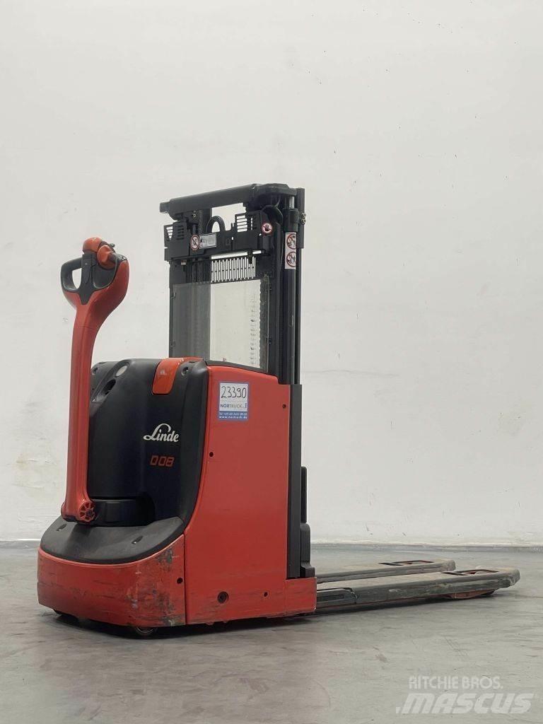 Linde D08-1160 Παλετοφόρα πεζού χειριστή με ιστό