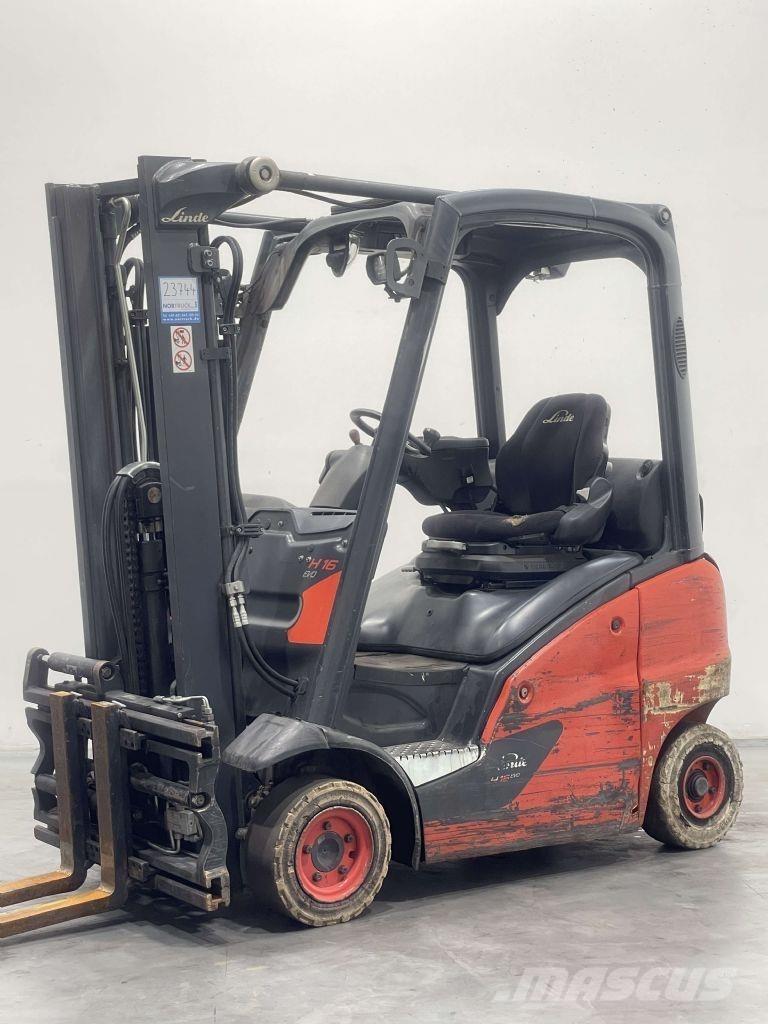 Linde H16T-01-391 Περονοφόρα ανυψωτικά κλαρκ με φυσικό αέριο LPG