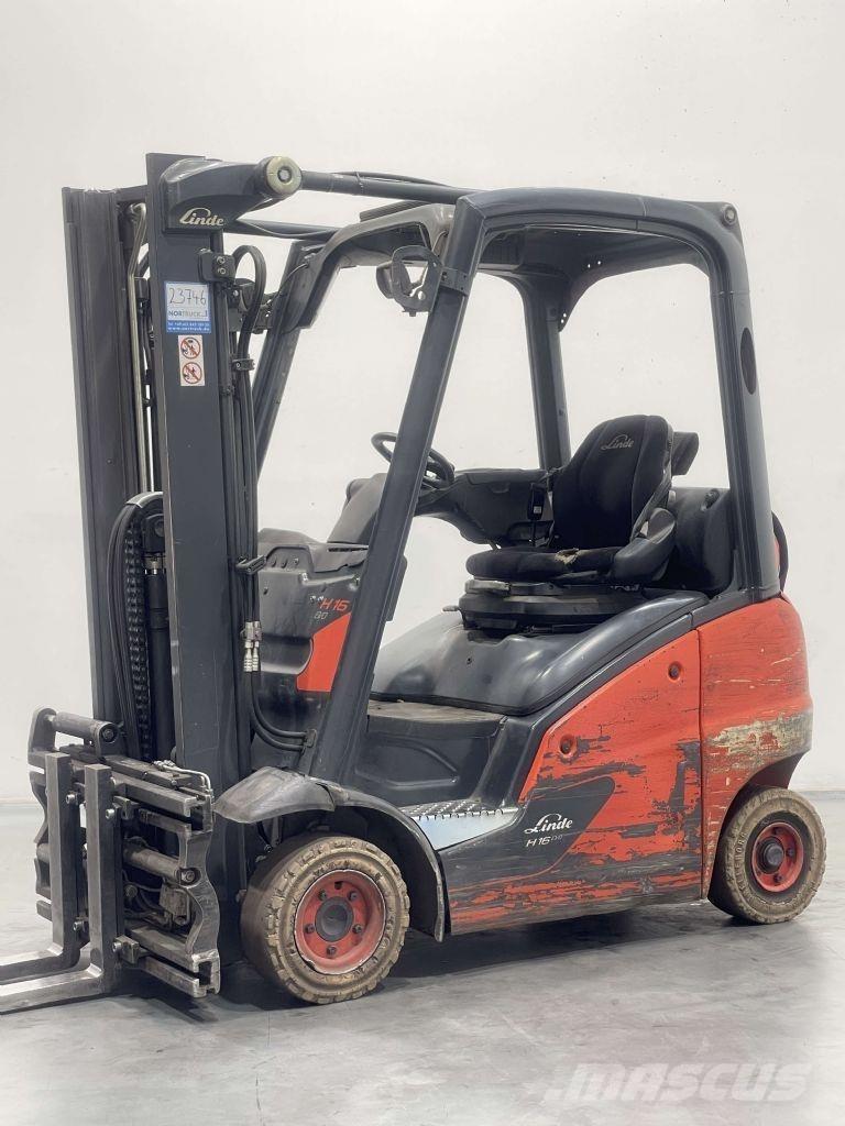 Linde H16T-01-391 Περονοφόρα ανυψωτικά κλαρκ με φυσικό αέριο LPG