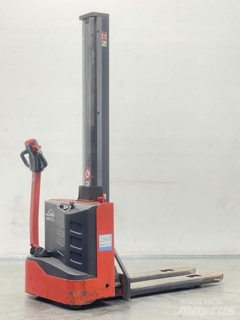 Linde MM10i-1167 Παλετοφόρα πεζού χειριστή με ιστό