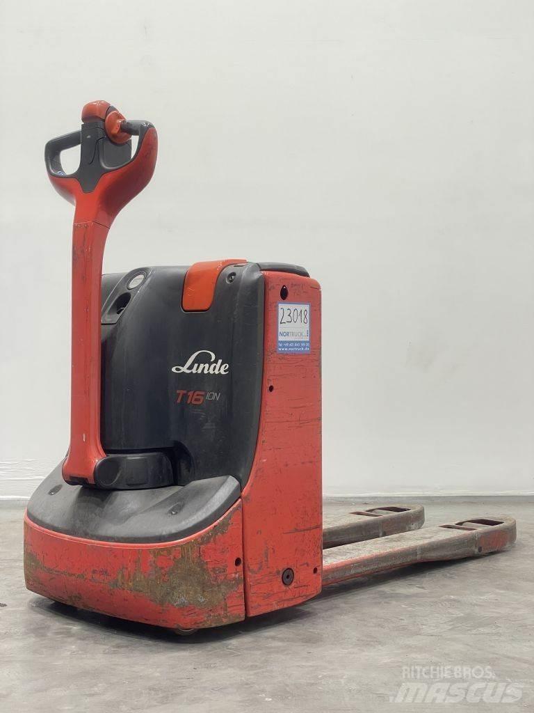 Linde T16-1152 Li-Ion Χειροκίνητο περονοφόρο ανυψωτικό