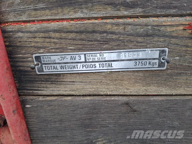 JF AV 3 GÖDSELVAGN Ρυμούλκες γενικής χρήσης