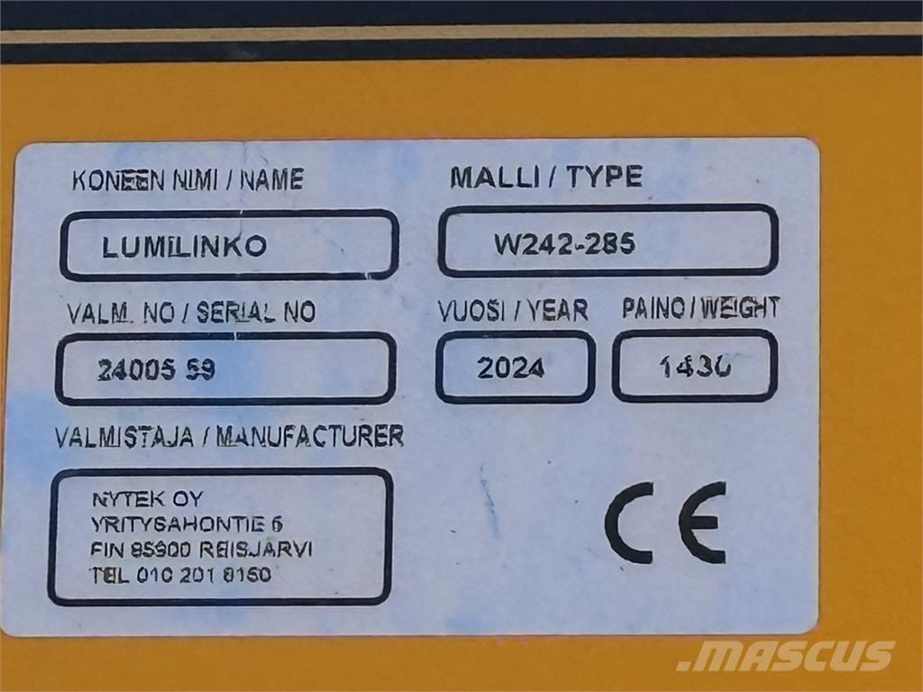  W285 Snöslunga Άλλα μηχανήματα για το δρόμο και το χιόνι