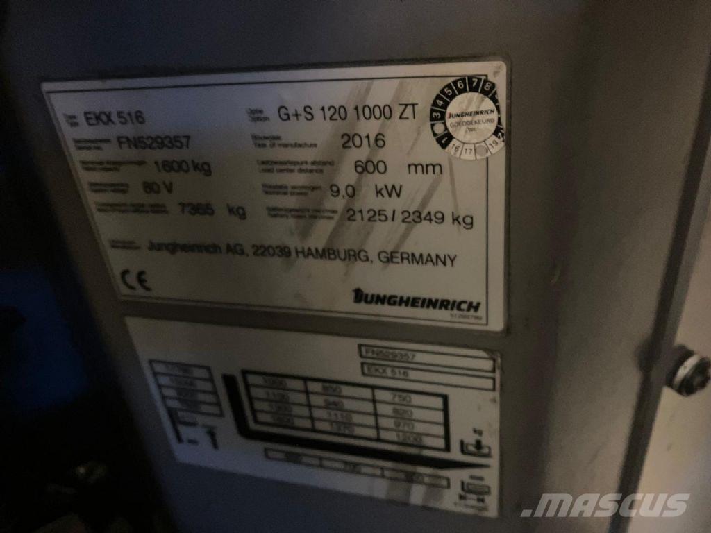 Jungheinrich EKX 516 Περονοφόρο ανυψωτικό συλλογής παραγγελιών μεγάλου ύψους