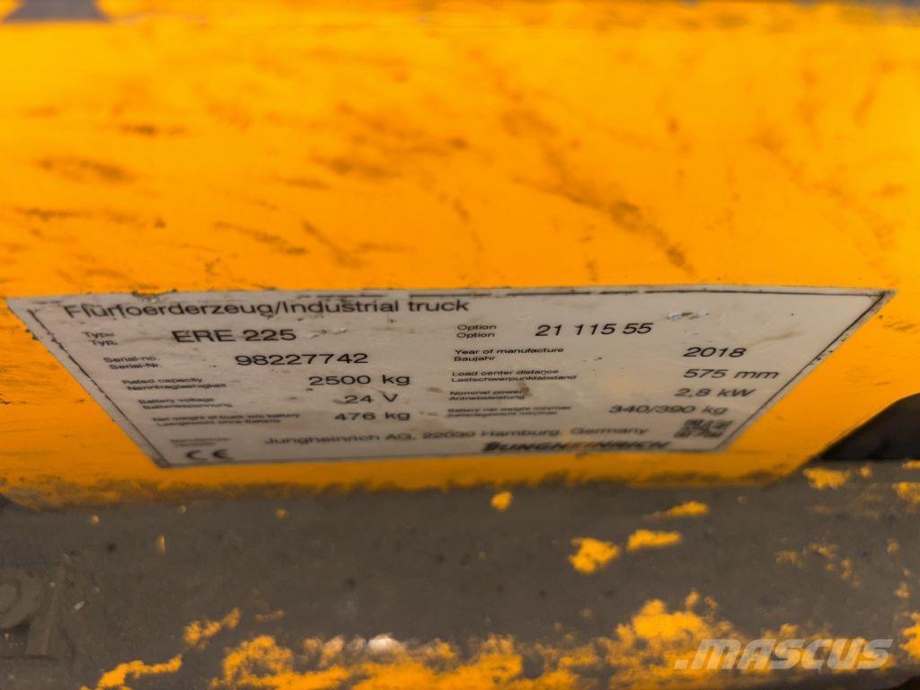 Jungheinrich ERE 225 Ηλεκτρικά παλετοφόρα με ιστό