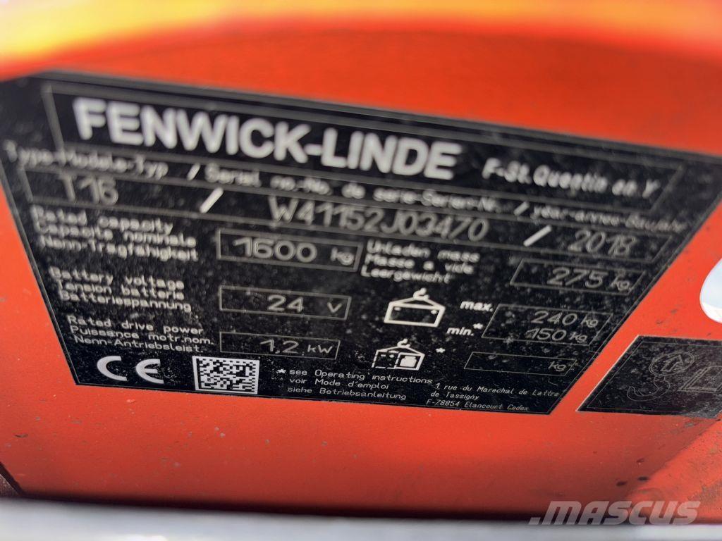 Linde T16 Χειροκίνητο περονοφόρο ανυψωτικό