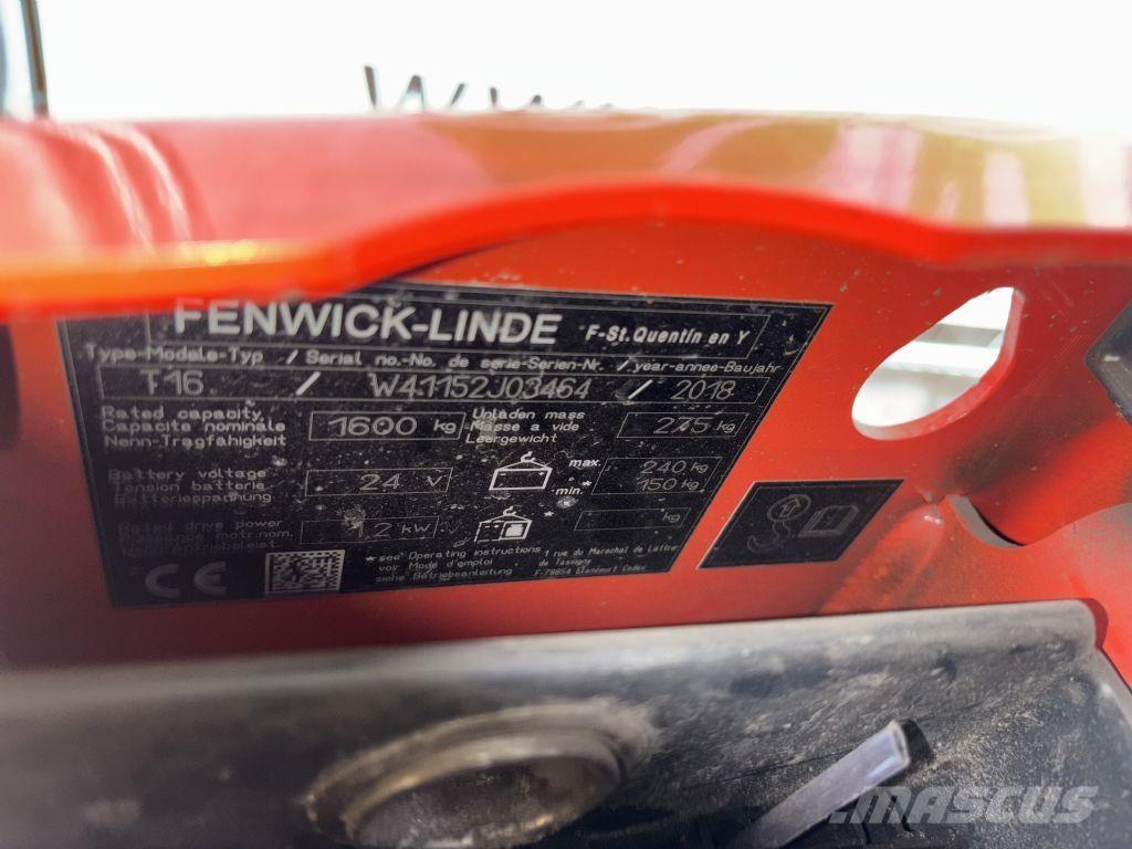 Linde T16 Χειροκίνητο περονοφόρο ανυψωτικό