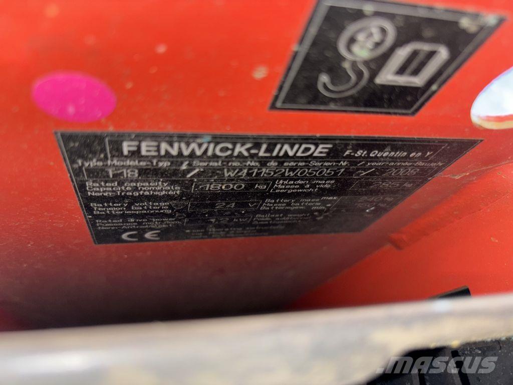 Linde T18 Χειροκίνητο περονοφόρο ανυψωτικό