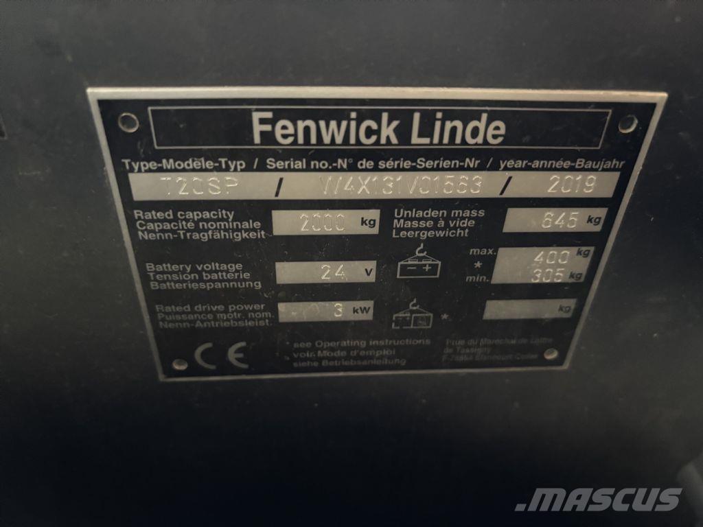 Linde T20 SP Ηλεκτρικά παλετοφόρα με ιστό