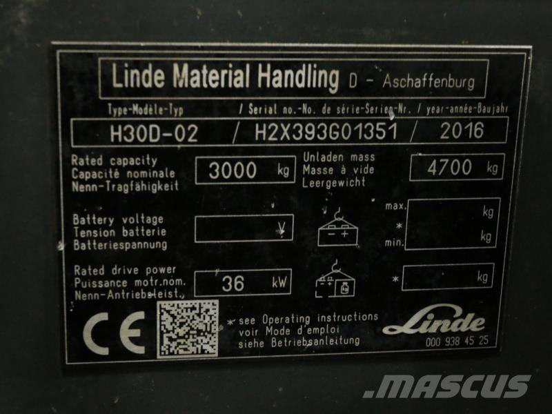 Linde H30D-02 393 Πετρελαιοκίνητα Κλαρκ