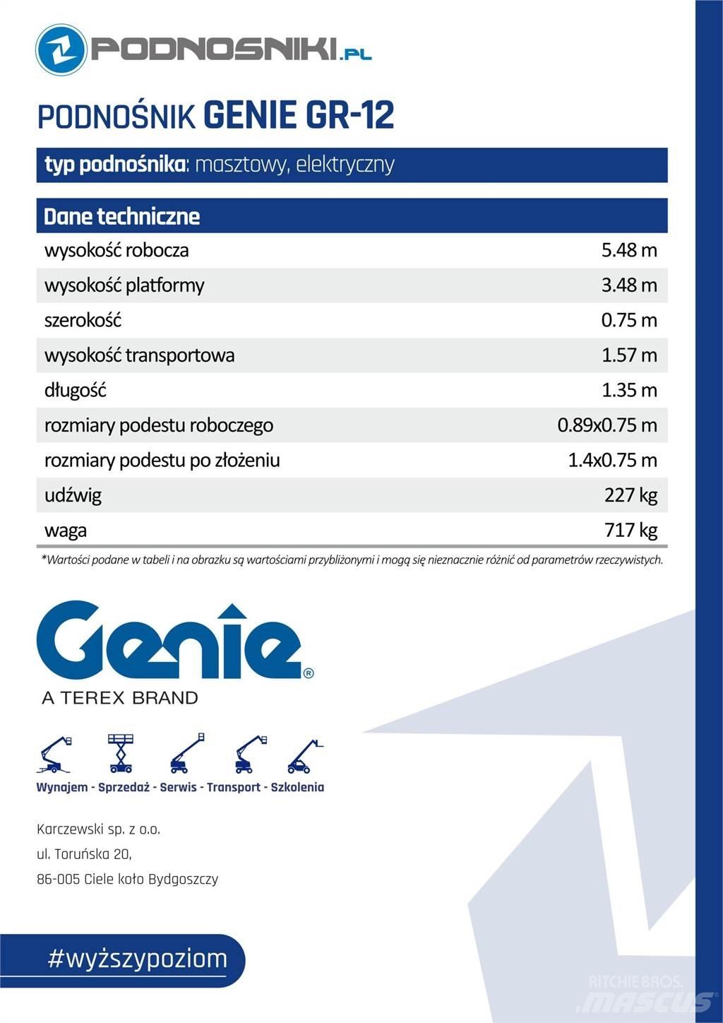 Genie GS-4047 Ανυψωτήρες ψαλιδωτής άρθρωσης