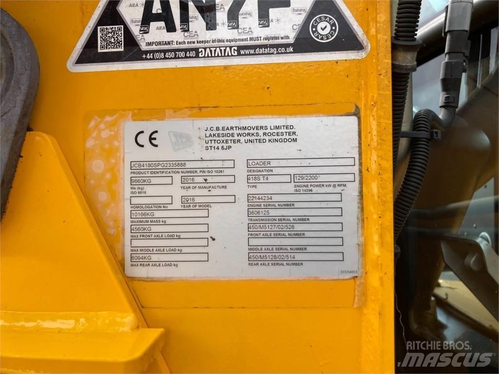 JCB 418S Συστήματα τηλεχειρισμού για τη γεωργία