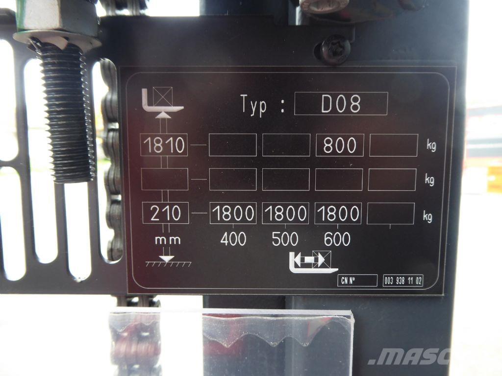 Linde D08 Παλετοφόρα πεζού χειριστή με ιστό