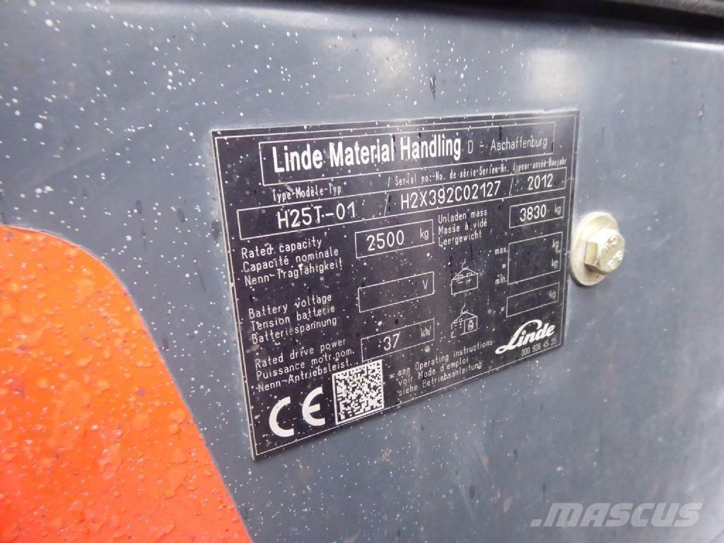 Linde H25T-01 Περονοφόρα ανυψωτικά κλαρκ με φυσικό αέριο LPG