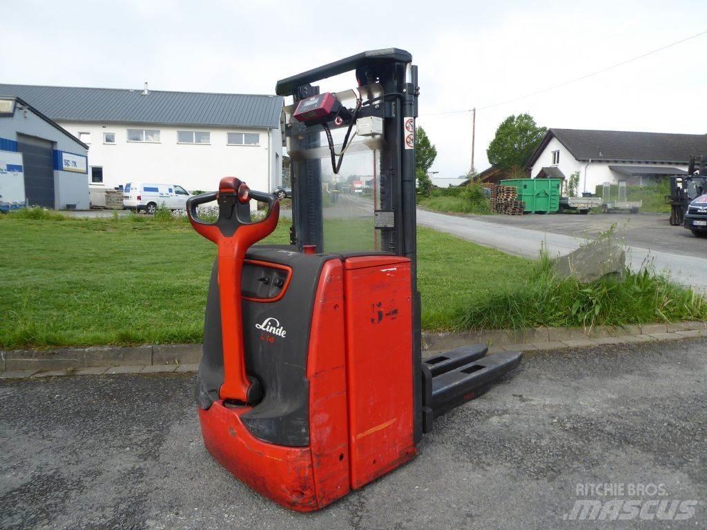 Linde L14 Παλετοφόρα πεζού χειριστή με ιστό