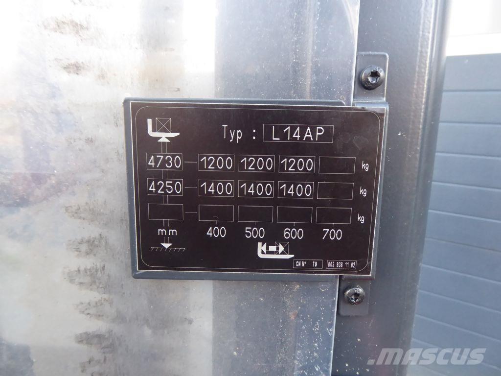 Linde L14 AP Παλετοφόρα πεζού χειριστή με ιστό