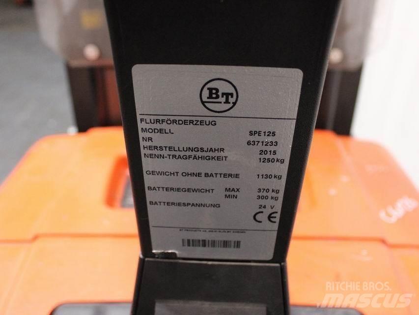 BT SPE 125 Παλετοφόρα πεζού χειριστή με ιστό