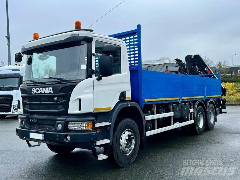 Scania P 410 Φορτηγά με Γερανό