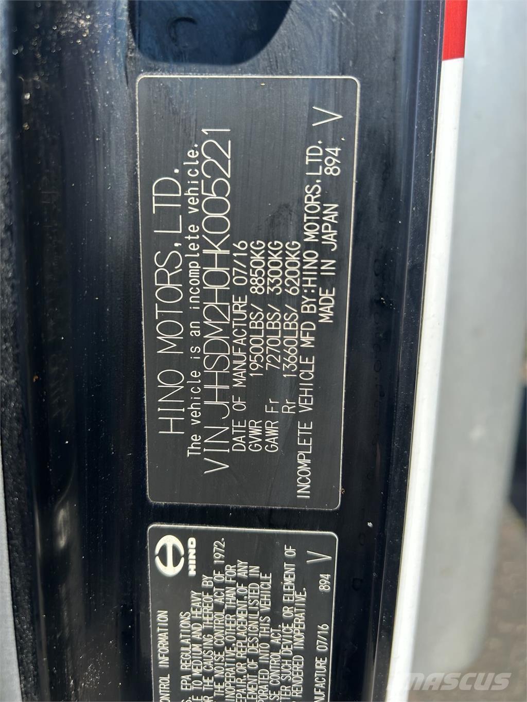 Hino 195 Φορτηγά Κόφα