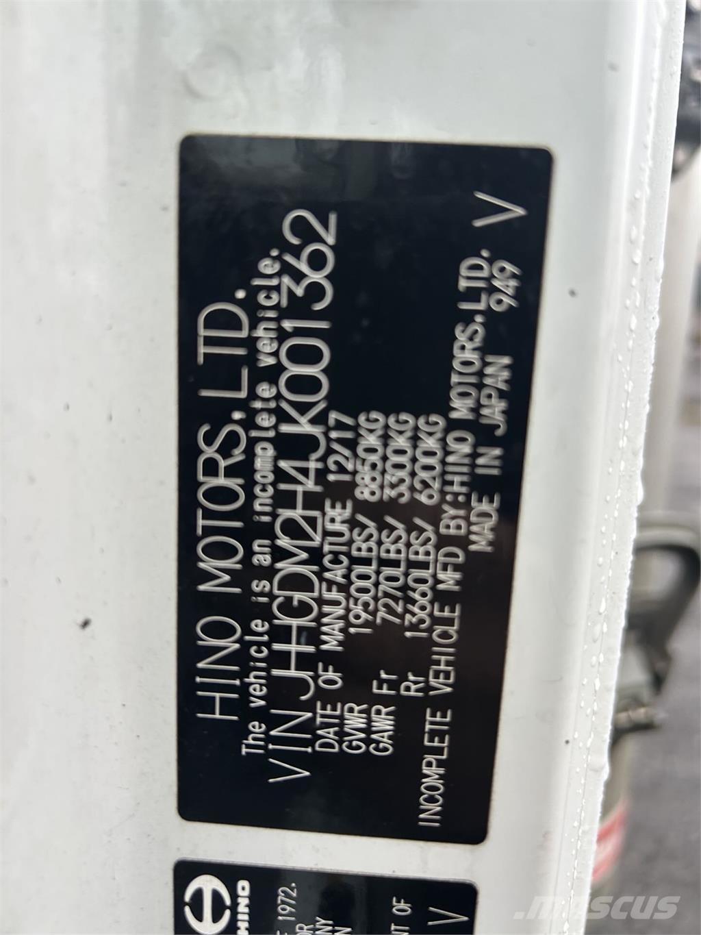 Hino 195 Φορτηγά Κόφα