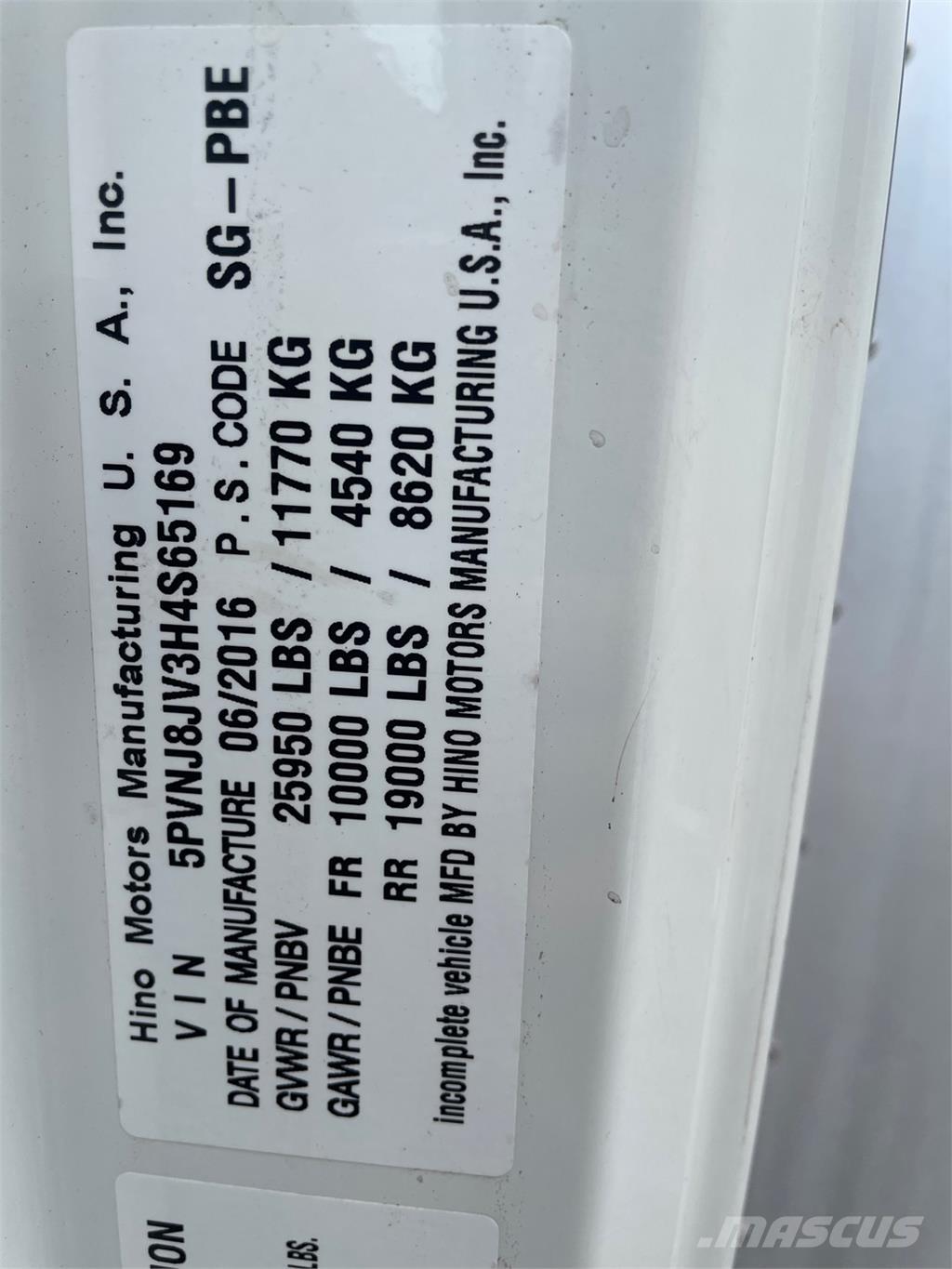 Hino 268A Φορτηγά Κόφα