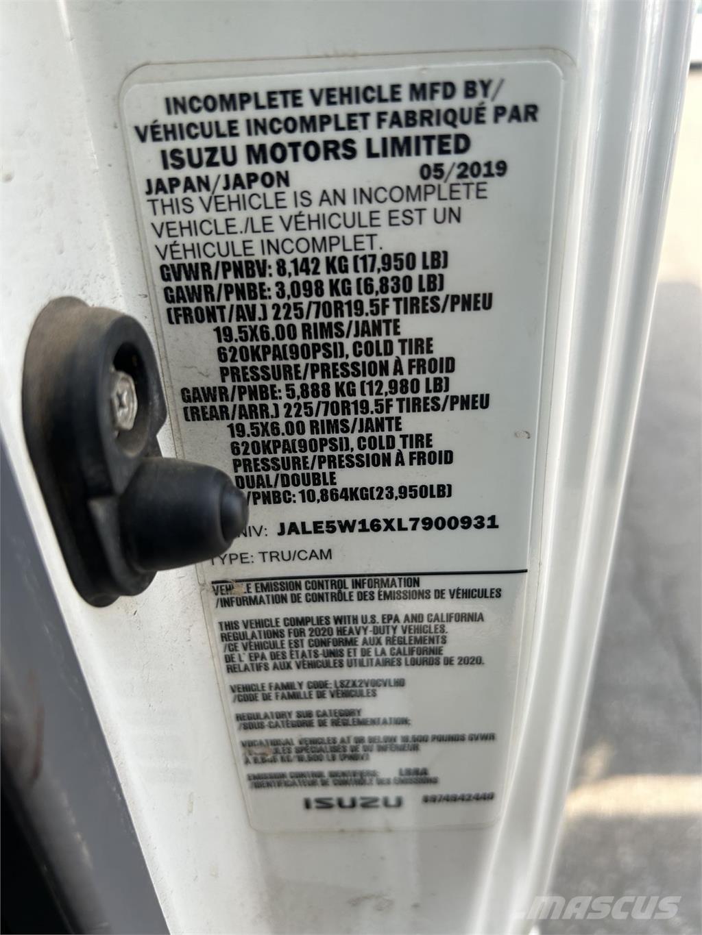 Isuzu NQR Φορτηγά Ανατροπή