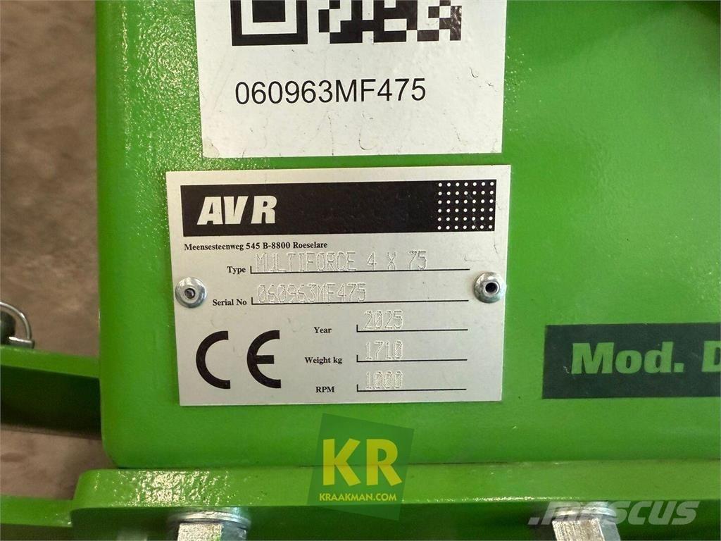 AVR MultiForce Καλλιεργητικές μηχανές κατά γραμμές
