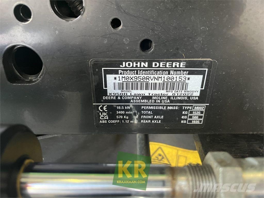 John Deere X950R Χορτοκοπτικά με καθιστό χειριστή