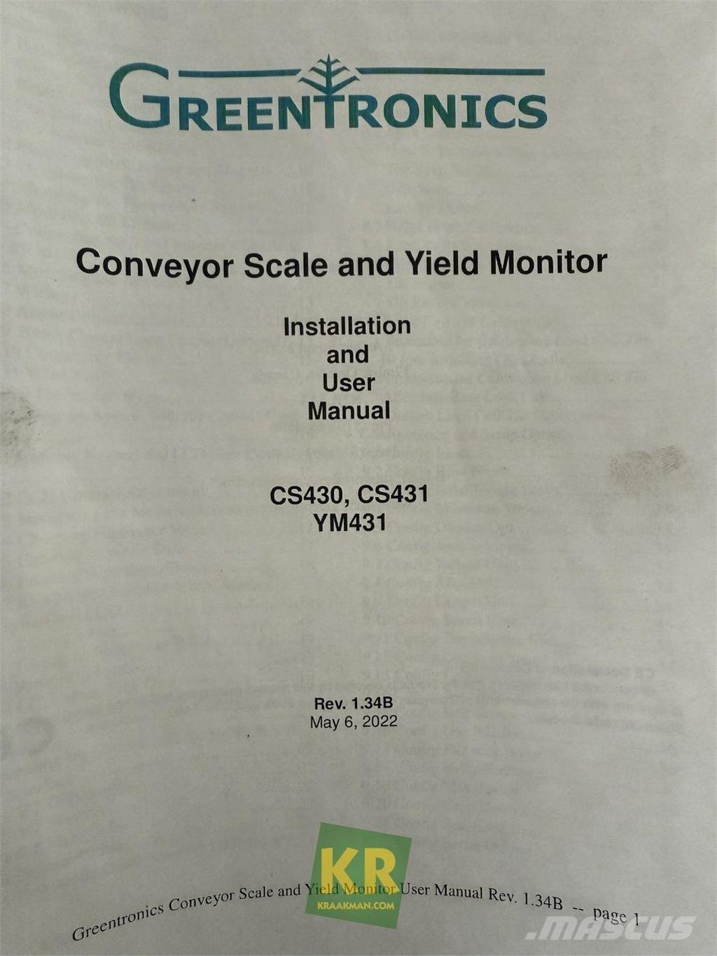  Overige onderdelen Άλλα γεωργικά μηχανήματα