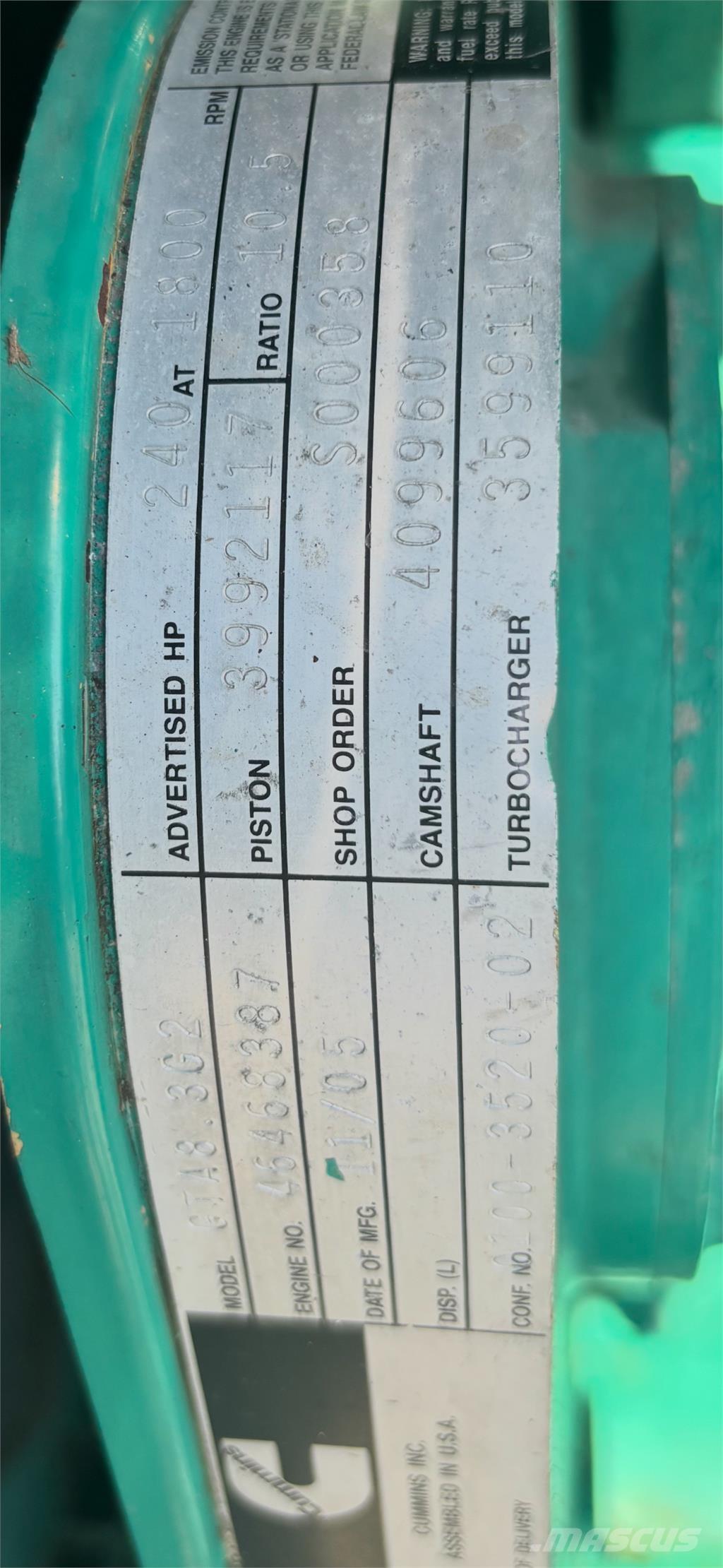 Cummins GTA8.3 Κινητήρες